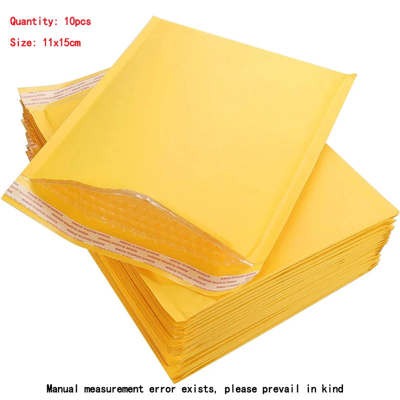 Kraft Bubble Mailers Self Seal Adhesive Shipping Bags, Cushioning Padded Envelopes for Shipping, Mailing, Packaging