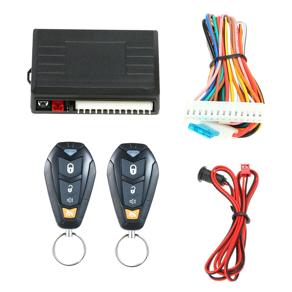 Universal Car Door Lock Trunk Release Keyless Entry System Central Locking Kit With Remote Control Car Accessories