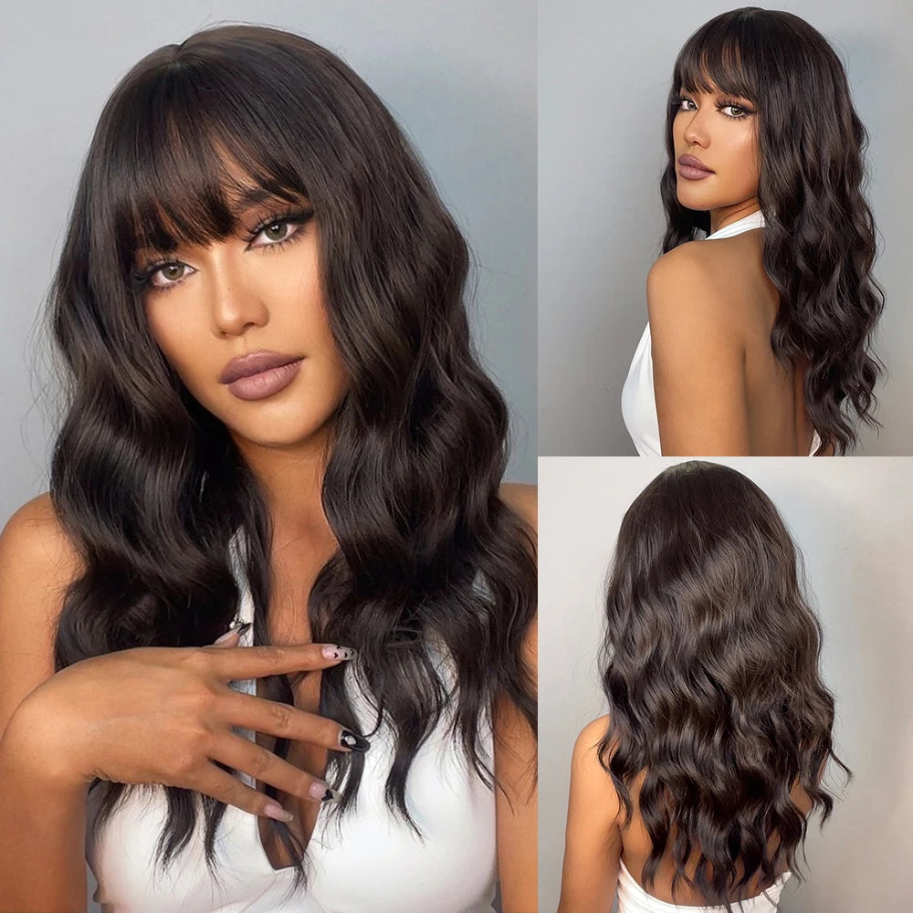 White Long Straight Synthetic Wigs for Women, Colorful Cosplay Party Fake Hair with Bangs, White Wig, HighTemperature Fiber, HENRY MARGU