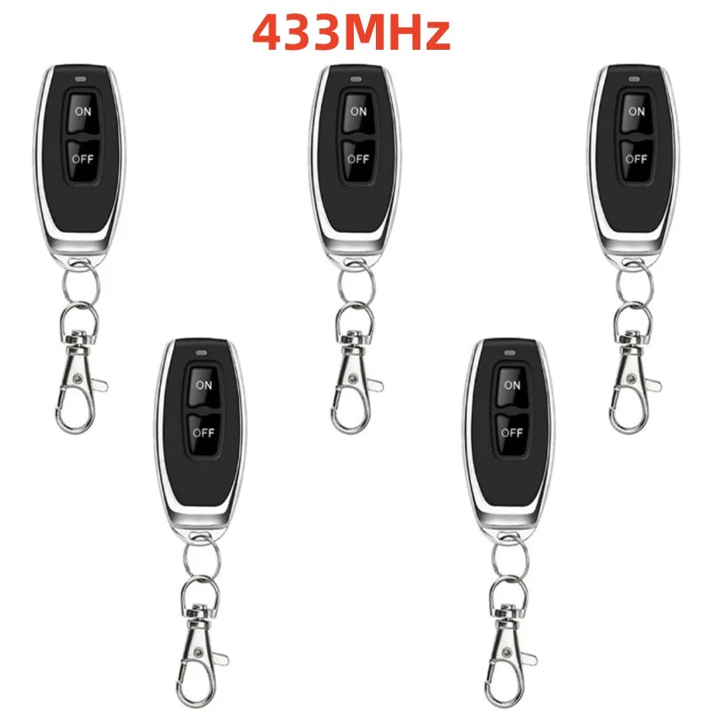 Wireless 433/315MHz RF Remote Control Copy Code 2 Buttons for Garage Door Gate Opener, Home Automation, Car Alarm