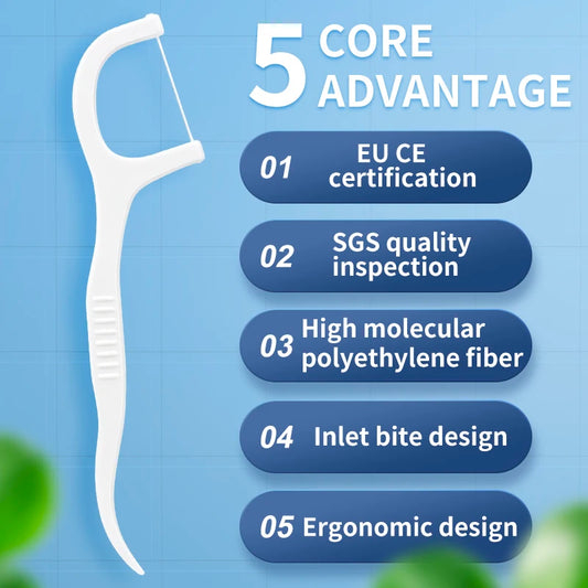 600/300/150/50pcs Ultra-Fine Toothpicks, Home Set, Portable and Disposable Dental Floss - Deep Cleaning for Oral Care