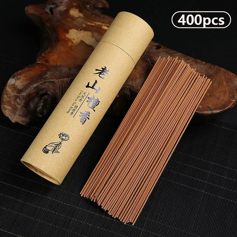400Pcs, Natural Sandalwood Sticks Home Incense Sticks, Blessing Ceremony, Prayer, Buddha, Incense, Wormwood, Sandalwood, Agarwood