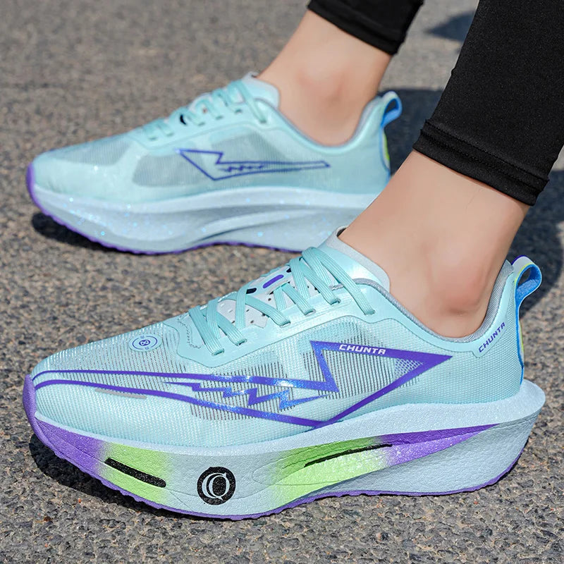 Men's Fashionable Casual and Comfortable Sports Running Shoes, Breathable Fabric Upper, Non-Slip and Wear-Resistant Cushioning Soles, Round-Toe Lace-Up Casual Running Shoes, Suitable for All Seasons