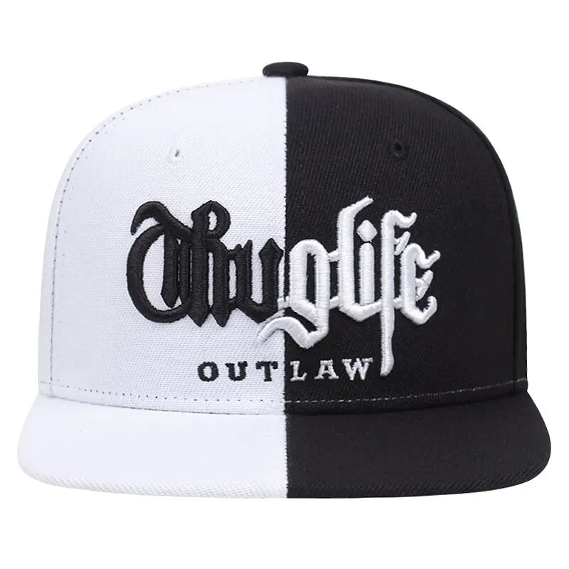 1 Pcs, Fashion Fastball CAP, Thuglife Embroidery Hiphop Baseball Cap, Snapback Hat, Adult Outdoor Casual Sun, Casual Bone Adjustable