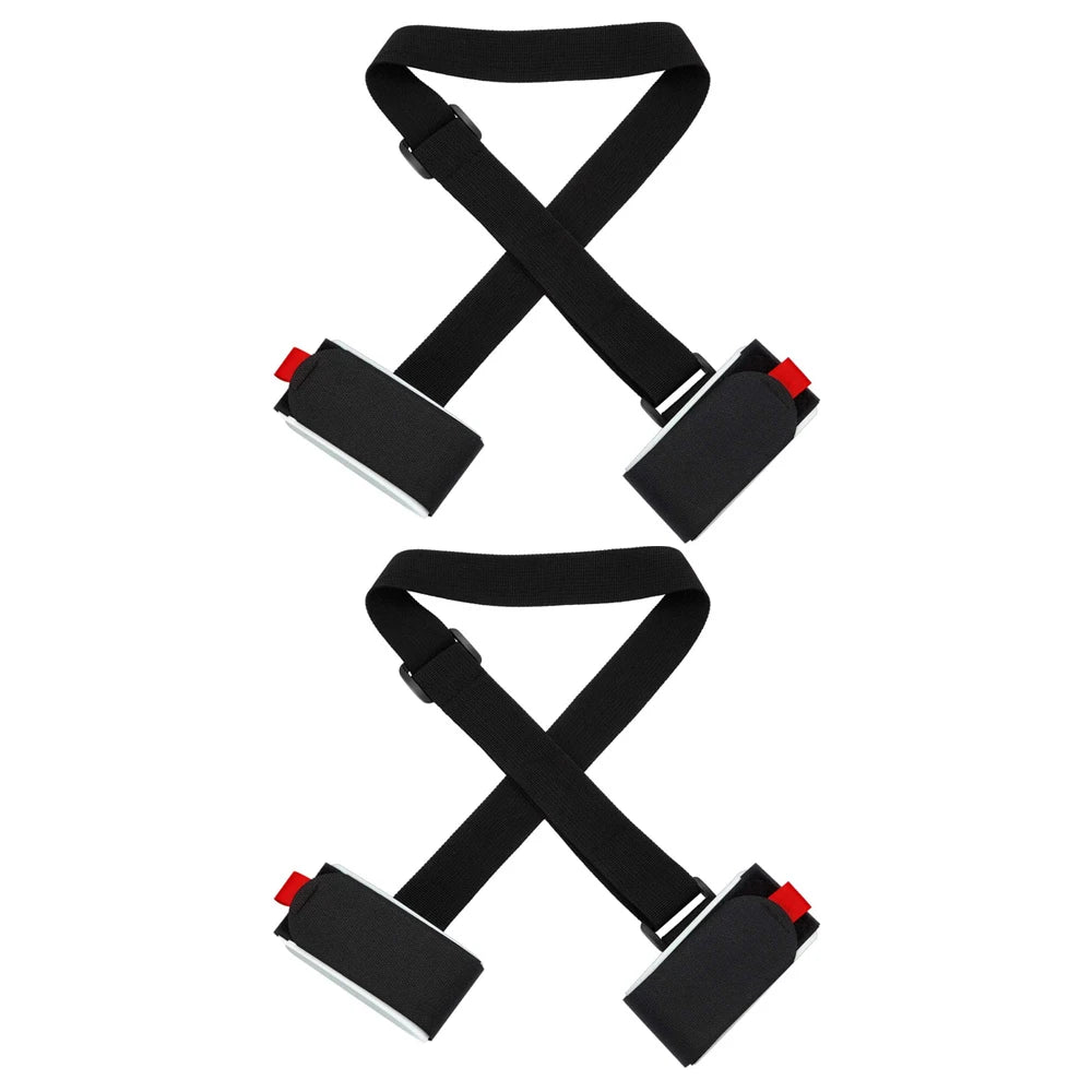 Tolex Ski Fixed Straps Adjustable Shoulder Straps with Cushioned Fastener Tape Strap Loop Strong for Adults Kids Ski Accessories