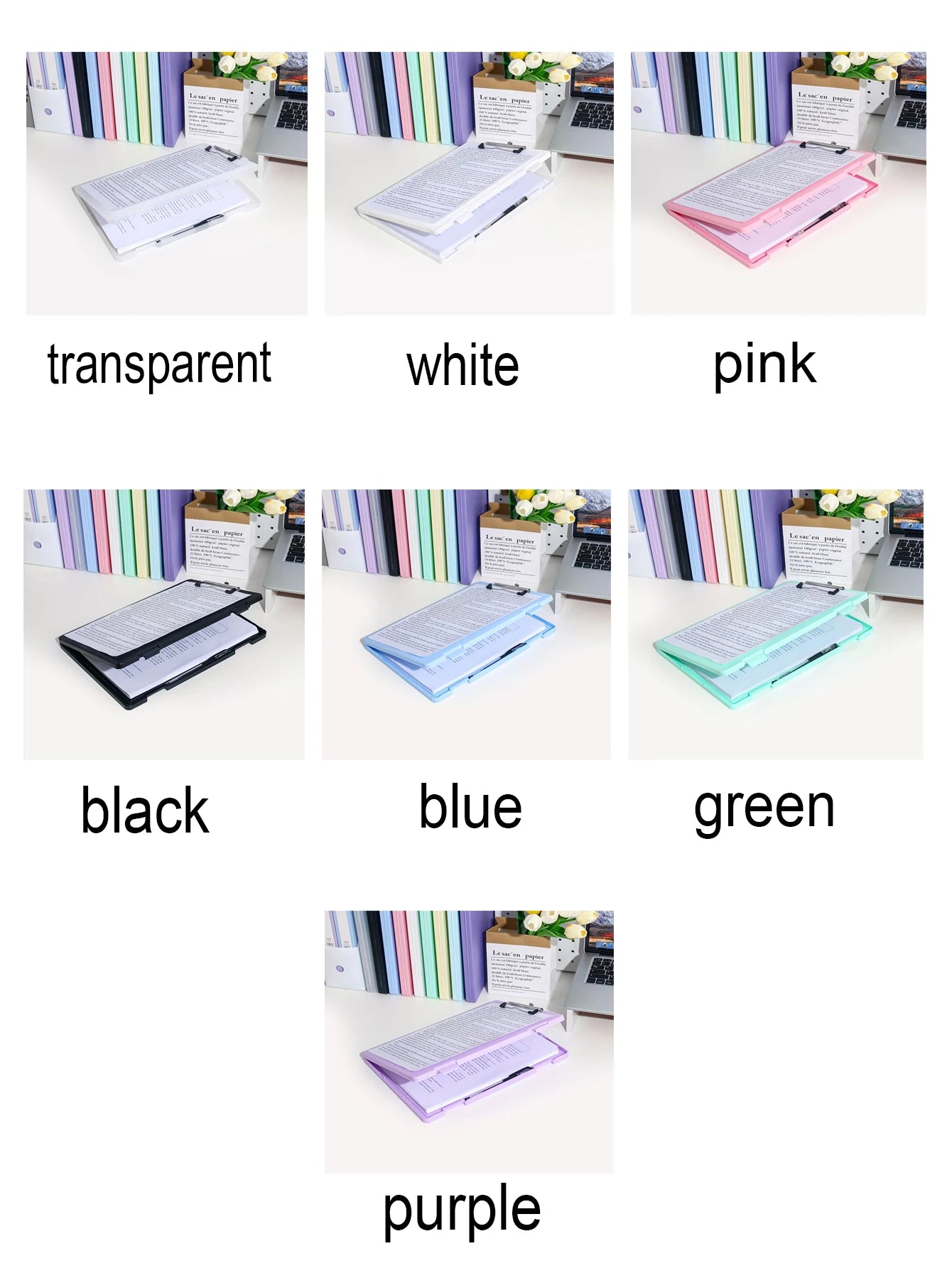 1Pc, A4 writing board file box, 2-in-1 A4 document and photo multifunctional storage box, portable organization tool for office