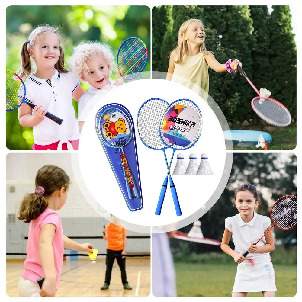 Badminton Rackets Set, 2Pcs, Professional Portable Badminton Rackets With Carrying Bag And 3 Badminton Balls, Team Sports Equipment