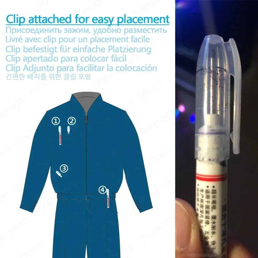 4-80Pcs, 2cm, Waterproof Long Head Markers, Deep Hole Marker Pen for Metal Carpenter, Red/ Black/ Blue/ Green Ink Woodworking Tools