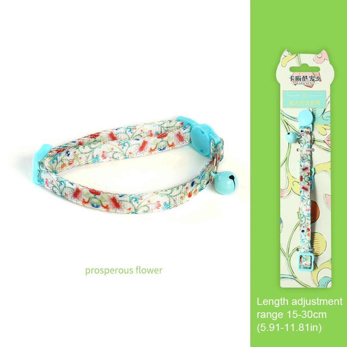 Cute Cat Weaving Necklace with Small Bell Design, Anti-Suffocation Cat Collar Adjustable 15-30cm Comfortable Soft nylon material