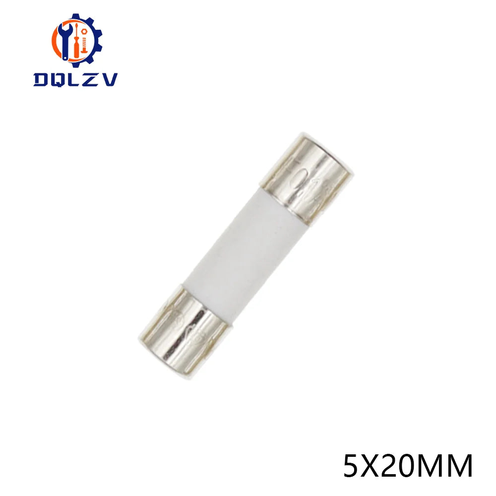 Car Fuse Pipe 5X20MM 6X30MM Fast Blow Ceramic Fuse 250V 0.5A 1A 2A 3A 4A 5A 6A 6.3A 8A 10A 15A 20A 25A 30A AMP Fuse Ceramic Fuse