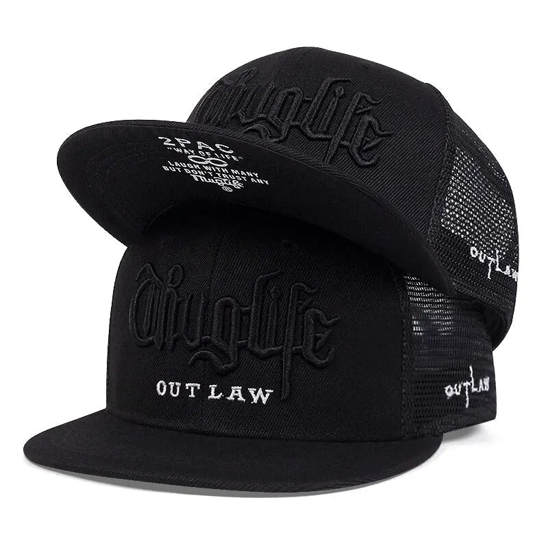 1 Pcs, Fashion Fastball CAP, Thuglife Embroidery Hiphop Baseball Cap, Snapback Hat, Adult Outdoor Casual Sun, Casual Bone Adjustable