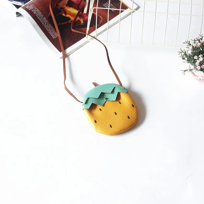 New Girls Messenger Bag, Kids Cute Pumpkin Fruit Pattern Children's Bag, Children Cute Single Shoulder Crossbody Bag