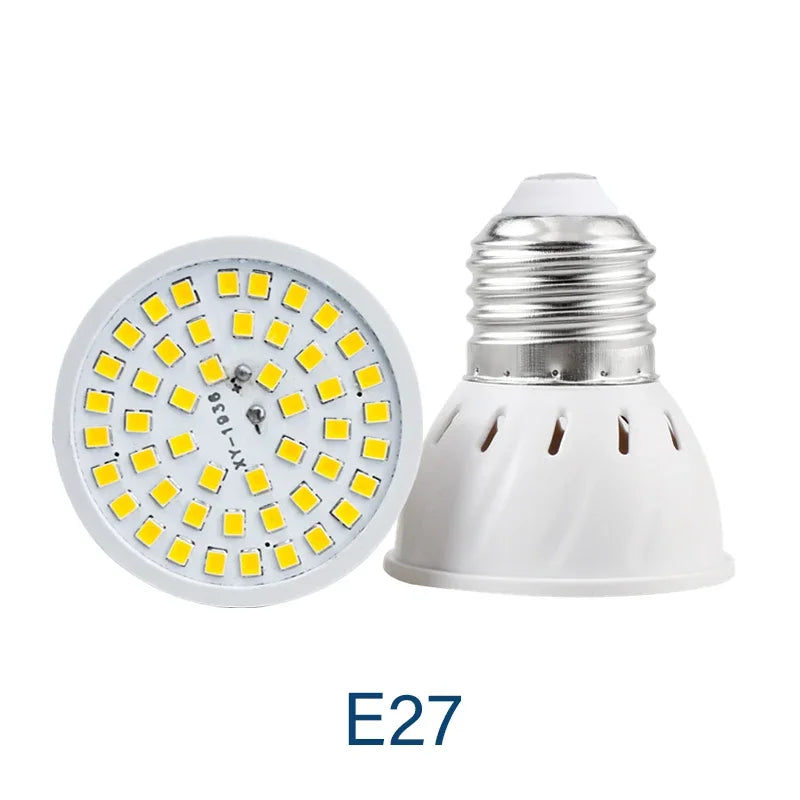 1-10pcs LED Bulb E27 E14 MR16 GU10 48/60/80 LED Spotlight 2835 SMD Lampara Light AC 110V 220V Bombillas Led Lamp