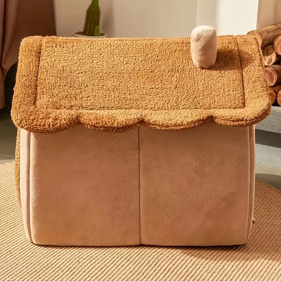 Foldable Pet House, Removable Washable Cat House, Puppy Cave Sofa, Pet Bed House for Extra Small Dogs and Small and Medium Cats