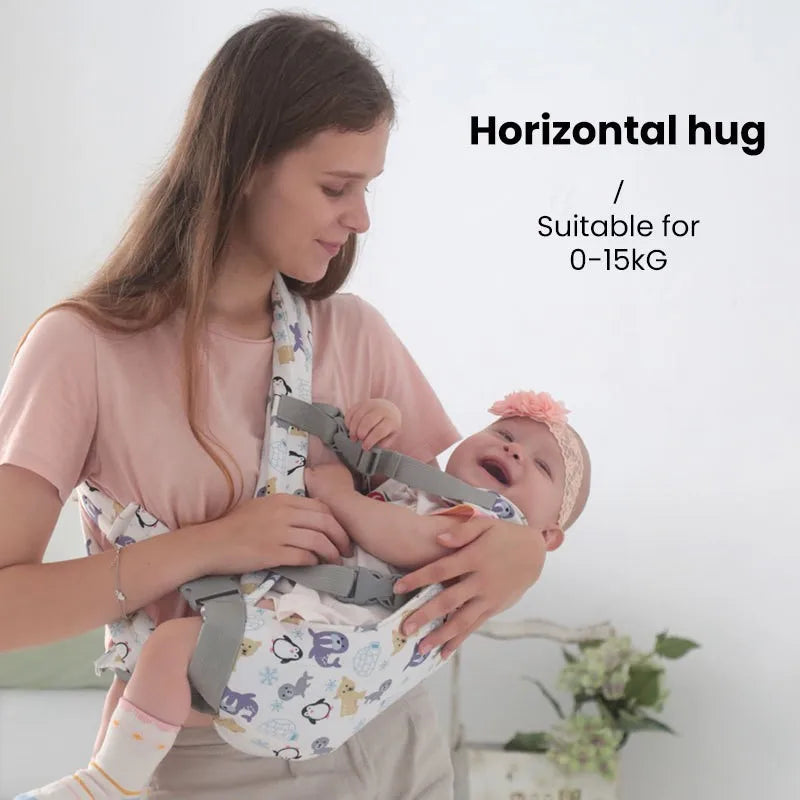 Baby Carrier, Front Carry, Horizontal Waist Stool, Adjustable Ergonomic Newborn Carriers, Multi-Functional Breathable Babies Items