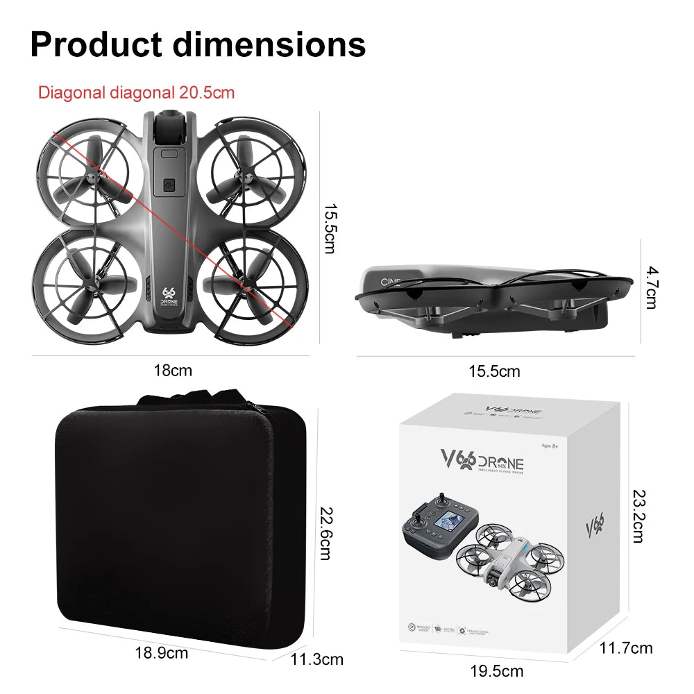 Mini Drone, Camera Drone 4K Professional Aerial 8k Dual Camera Intelligent obstacle avoidance  Brushless Quadcopter, Kid RC Toy