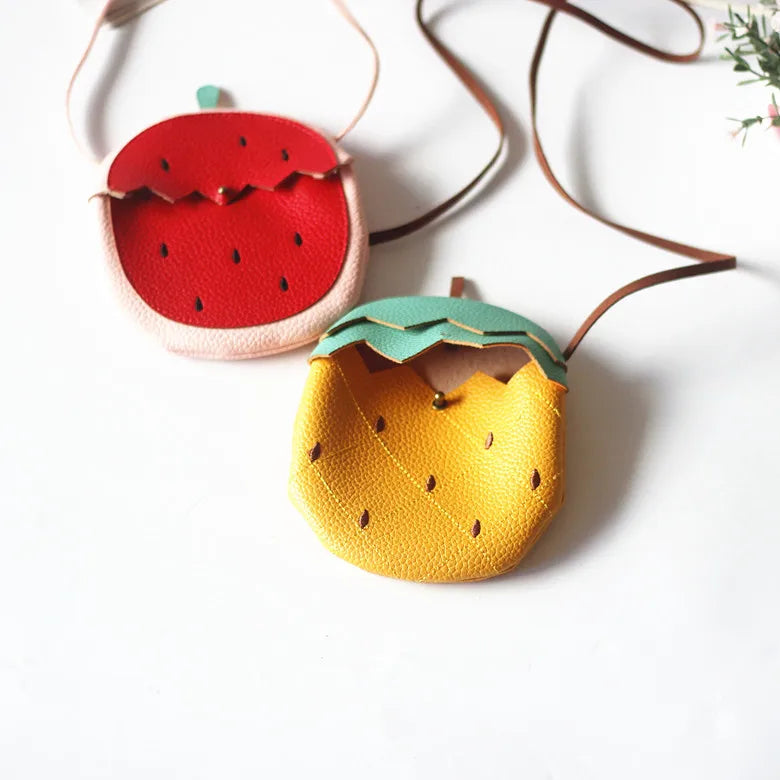 New Girls Messenger Bag, Kids Cute Pumpkin Fruit Pattern Children's Bag, Children Cute Single Shoulder Crossbody Bag