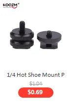 1/4" 3/8" Male Female Thread Screw, Tripod Plate Screw Mount For Camera Flash Tripod Mic, Metal Camera Accessories Mount Adapter
