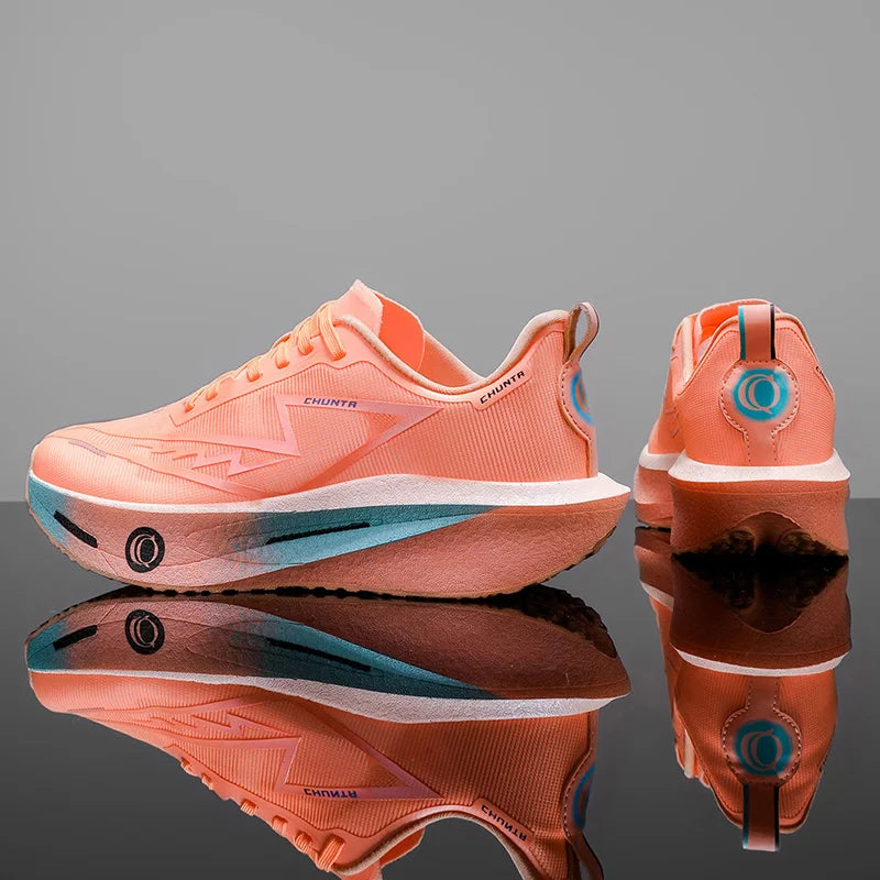 Men's Fashionable Casual and Comfortable Sports Running Shoes, Breathable Fabric Upper, Non-Slip and Wear-Resistant Cushioning Soles, Round-Toe Lace-Up Casual Running Shoes, Suitable for All Seasons