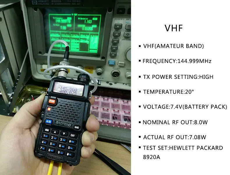 Walkie Talkie, UV 5R 5W 8W Dual Band Ham Two Way Radio, Vhf Uhf FM Radio, Handheld Transceiver, Hunting 16KM, BAOFENG