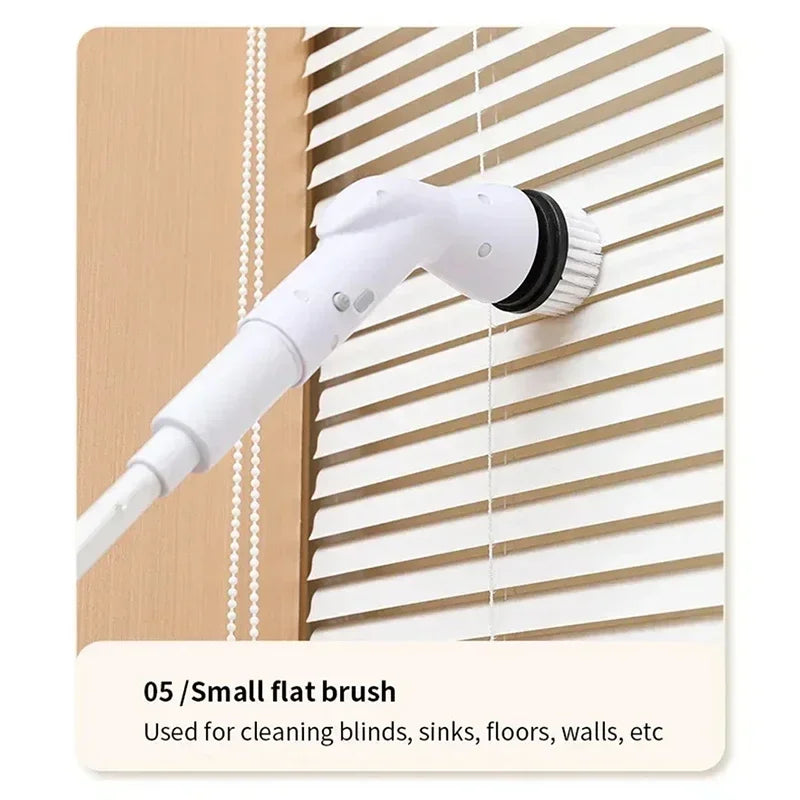 2000mAh, 6-in-1 Electric Cleaning Brush, Wireless Intelligence Rotary Cleaning Brush, Shower Clean Brush, Kitchen Bathroom, MIJIA