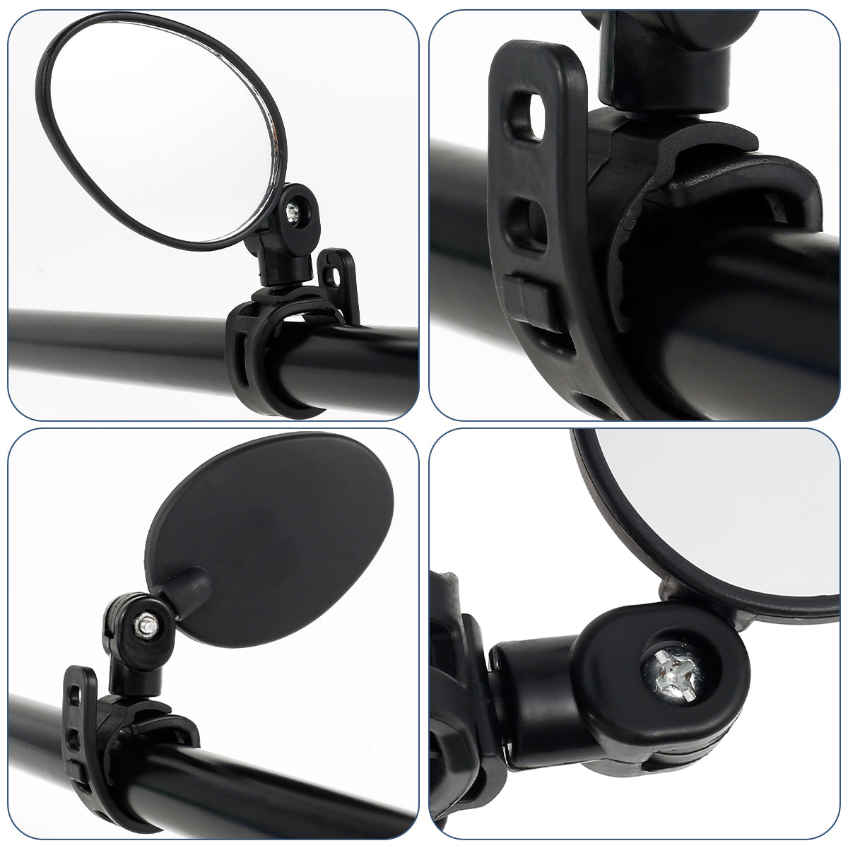 2Pcs, Car Rearview Mirrors, 360° Blind Spot Mirror, Adjustable Rotatable Convex Wide-angle Clear Rearview Safety Mirror Accessories