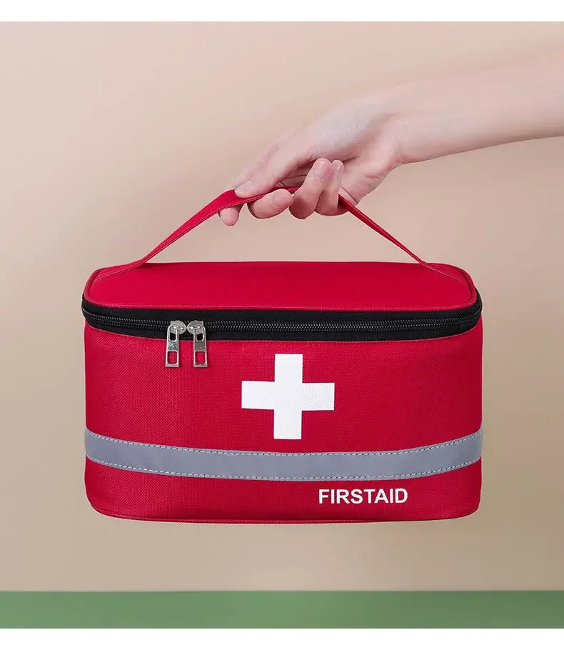 Portable First Aid Kit, Medicine Storage Bag, Outdoor Rescue Bag, Household Children's Large Capacity Medical Kit, Storage Organize