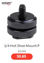 1/4" 3/8" Male Female Thread Screw, Tripod Plate Screw Mount For Camera Flash Tripod Mic, Metal Camera Accessories Mount Adapter