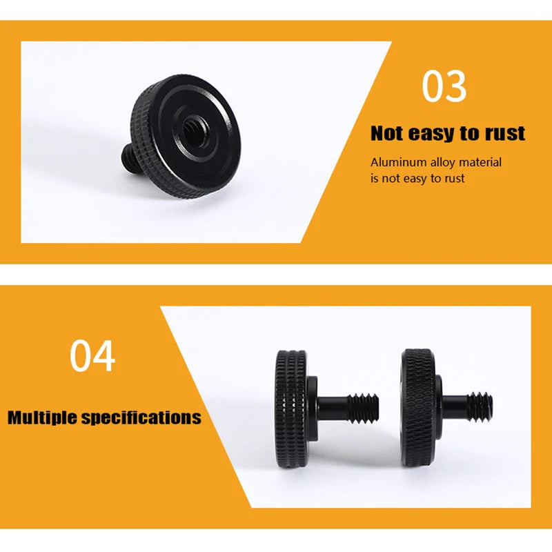 1/4" 3/8" Male Female Thread Screw, Tripod Plate Screw Mount For Camera Flash Tripod Mic, Metal Camera Accessories Mount Adapter