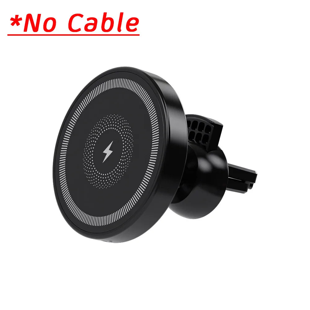 Car Phone Holder Magnetic Wireless Charge Cellphone Bracket For iPhone Magsafe 16 15 14 13 12 Fast Charging Air Vent Stand Mount