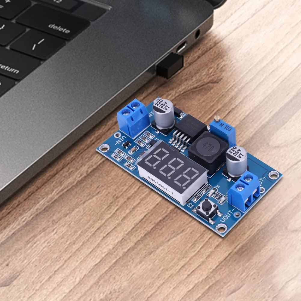 1-15 Pack, LM2596 DC-DC Adjustable Buck Converter Module, 4.75-40V to 1.25-37V Power Supply Step Down Voltage Regulator Module