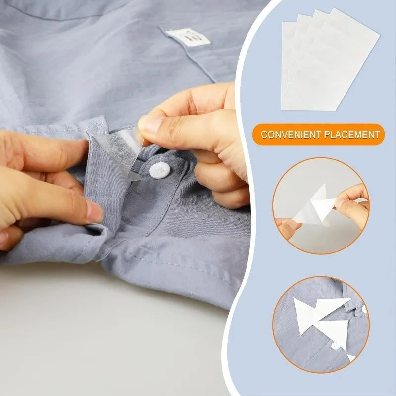 Prevent Deformation Collar Stays, Stickers, Anti Roll Stand Collar Shaper, Adhesive Shaping Patch, Avoid Curl Polo Shirts Fixed Pads