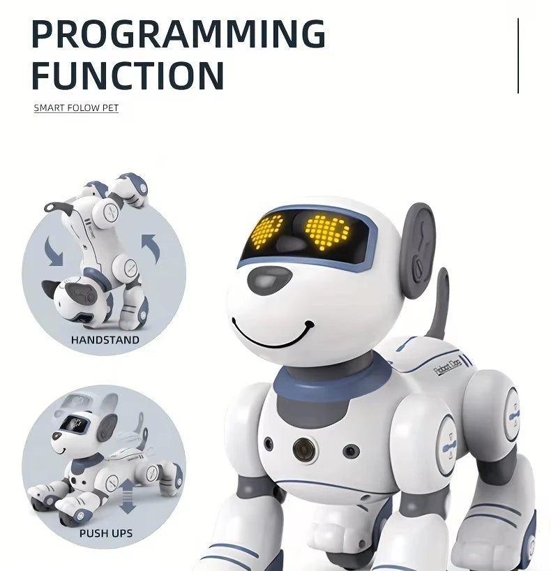 Intelligent Robot Dog, Remote Control Electronic Sing Dance Follow, Smart Interactive Stunt Music Toy, Programmable Puppy, Kid Gift