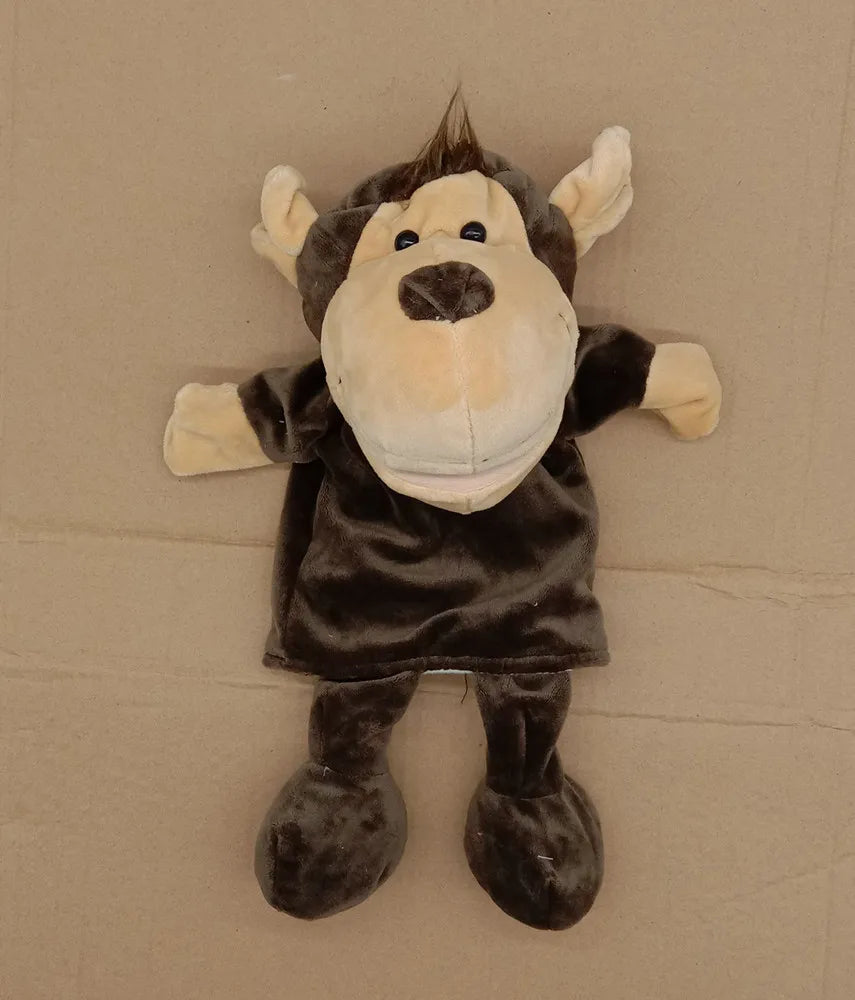 Cartoon Animal Hand Puppet Parent-child Game Doll, 35cm, Stuffed Gaming Doll, Lion Elephant Pig Appease Toys, Birthday Gifts For Children