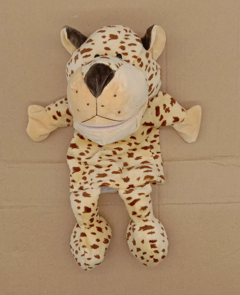 Cartoon Animal Hand Puppet Parent-child Game Doll, 35cm, Stuffed Gaming Doll, Lion Elephant Pig Appease Toys, Birthday Gifts For Children
