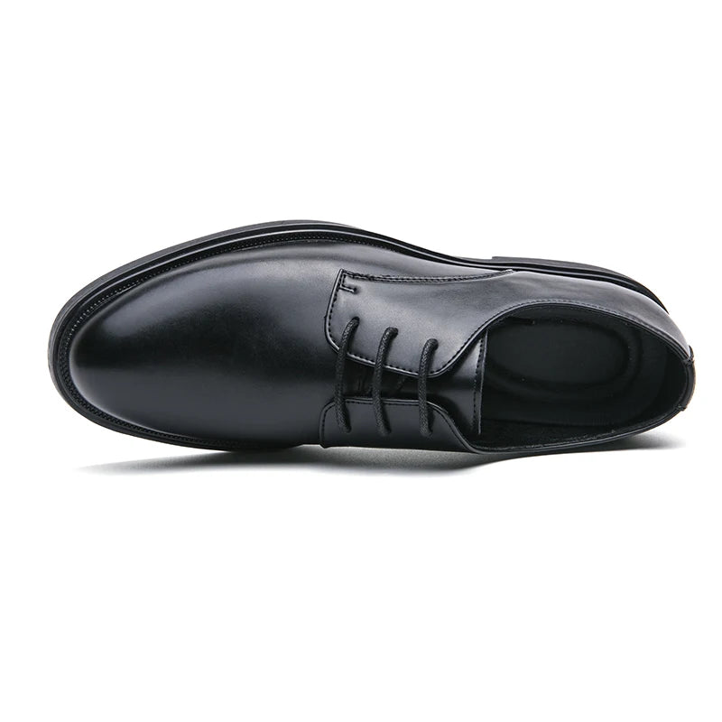 Spring Autumn Soft Sole Comfortable Casual Shoes, Men's Outdoor Hiking Travel Shoes, High End High Quality Men's Suit Dress Shoes