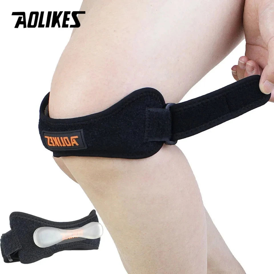 1Pcs, Patella Tendon Knee Straps, Knee Brace Knee Support Patellar Stabilizer for Running Hiking Tennis Jumping Arthritis, AOLIKES