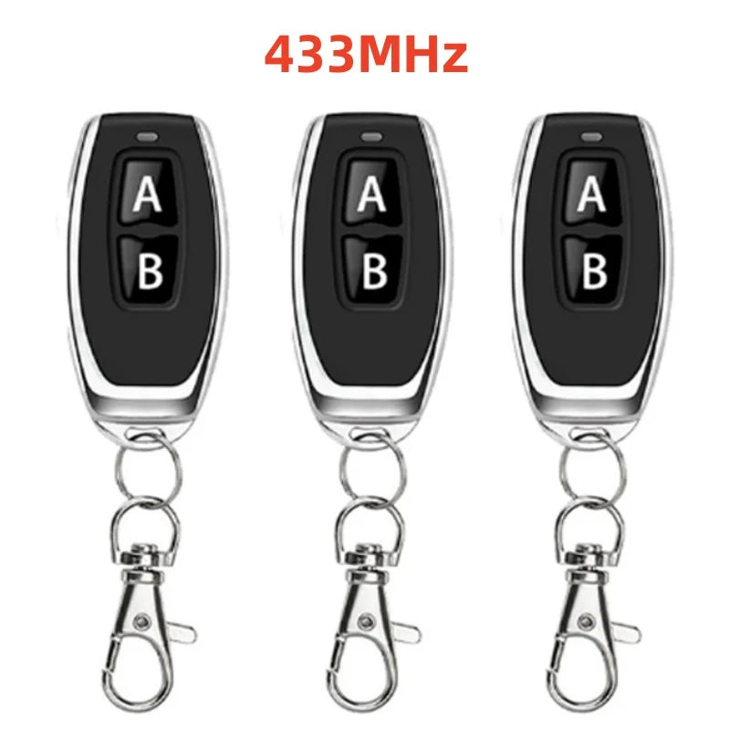 Wireless 433/315MHz RF Remote Control Copy Code 2 Buttons for Garage Door Gate Opener, Home Automation, Car Alarm