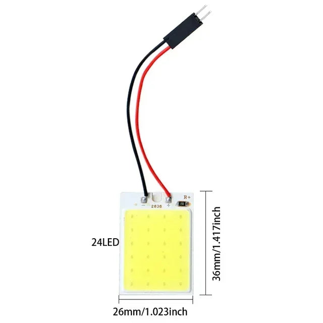 4Pcs, Car Interior Accessories, 18/24/48 SMD T10 4W 12V COB, Car Interior Panel LED Lights Lamp Bulb, Car Dome Light Car Panel