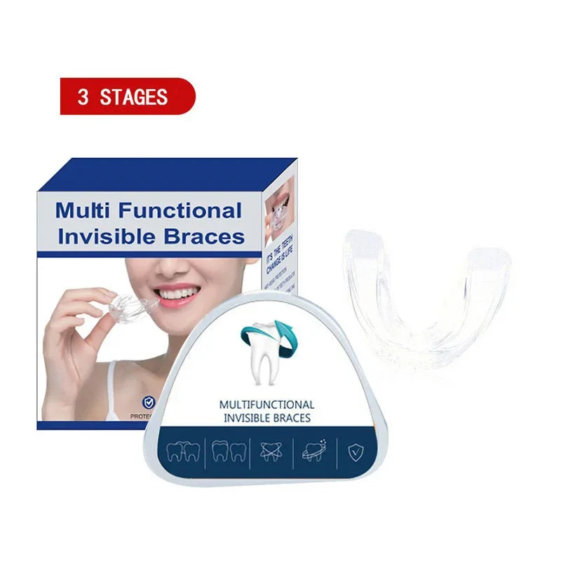 Dental Accessories, 3 Stages Dental Braces, Teeth Trainer, Alignment Mouthpiece, Tooth Orthodontic Brace Straightener For Adults