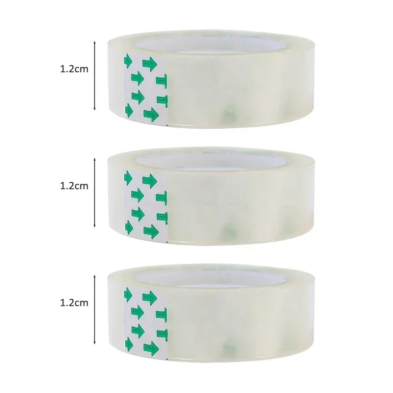 10/5/1 Rolls, Premium Transparent Tape, 0.8cm 1.2cm 1.8cm, Multifuntion High-viscosity Adhesive Tape for Gift Wrapping Packing