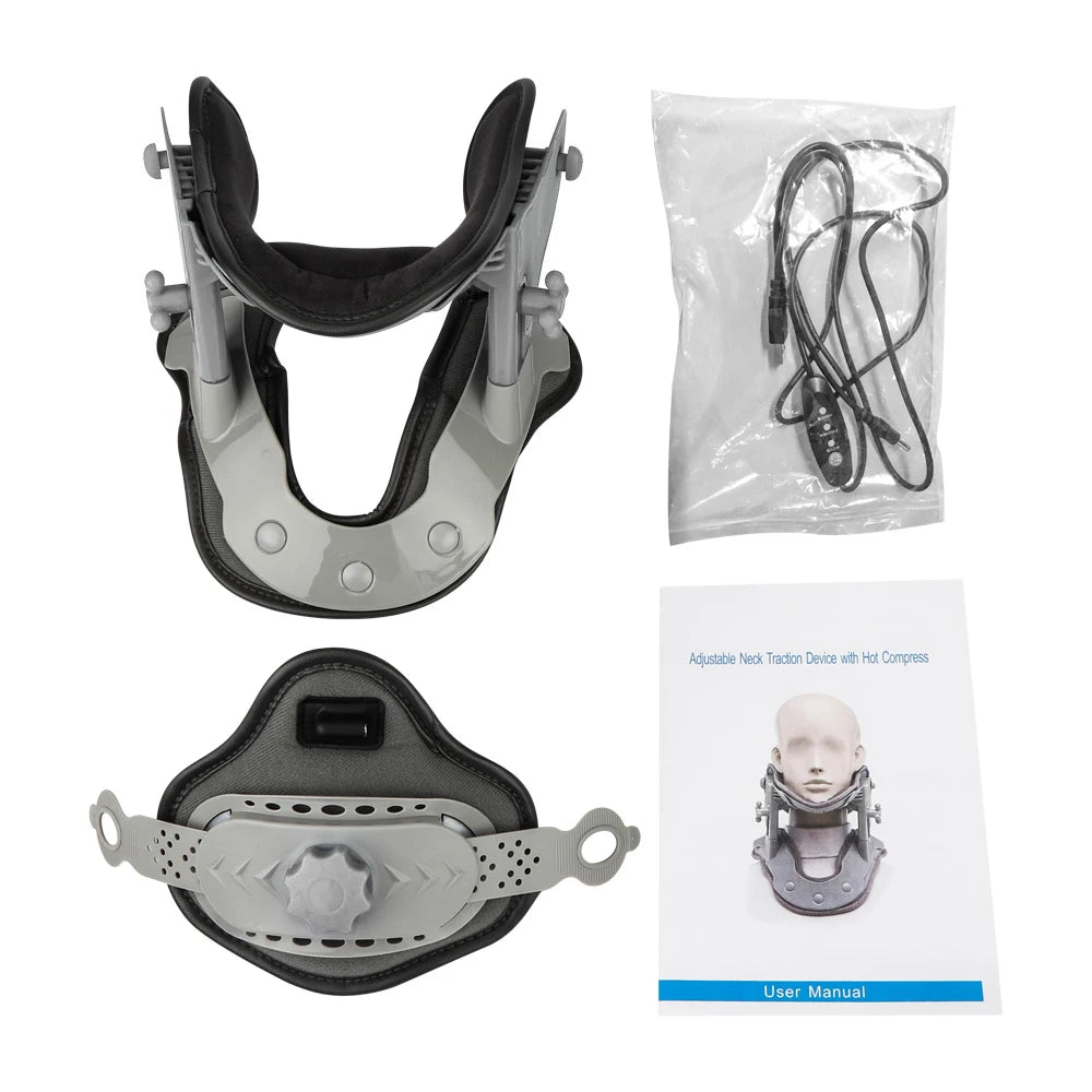 Neck Braces, Neck Traction Device, Heating Inflatable Cervical Collar Correction, Neck Retractor Cervical Collar Stretcher Corrector