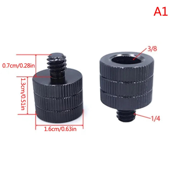 1/4 to M4 M5 M6 M8 M10 Conversion Screw 3/8" Male to Female Thread Screw Mount Converter Standard 1/4 Mount Adapter Screw