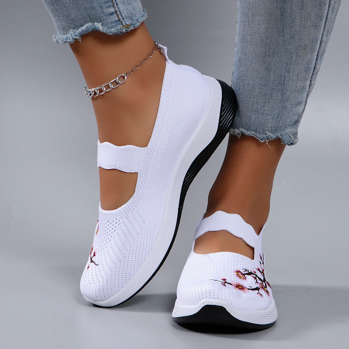 Women's summer breathable mesh flat shoes, women's shoes, casual sports shoes, clearance free shipping