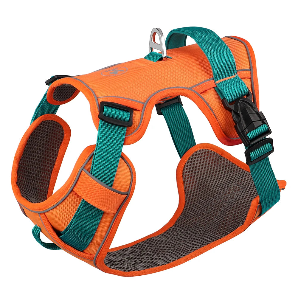 Mesh Breathable Dog Harness, Nylon Reflective Dog Harnesses Vest, Durable Pet Training Vest, Adjustable for Small Medium Large Dogs