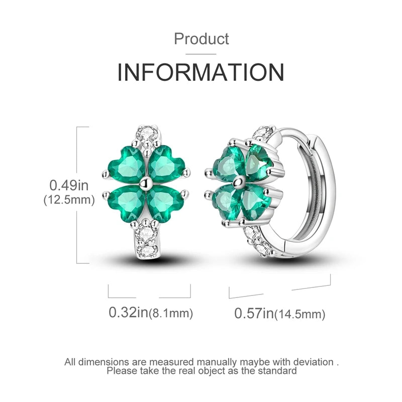 925 Sterling Silver Colored Zirconium Stars Hoop Earrings For Women Jewelry, Anniversary WeddingMaking Jewelry Gift