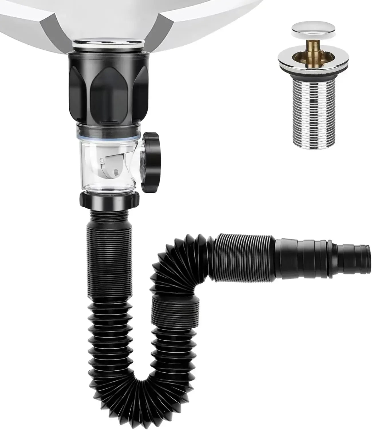 Universal Bathroom Washbasin Anti Blockage Drain Pipe Flexible Stretchable Deodorant Strainer Pipeline Accessories