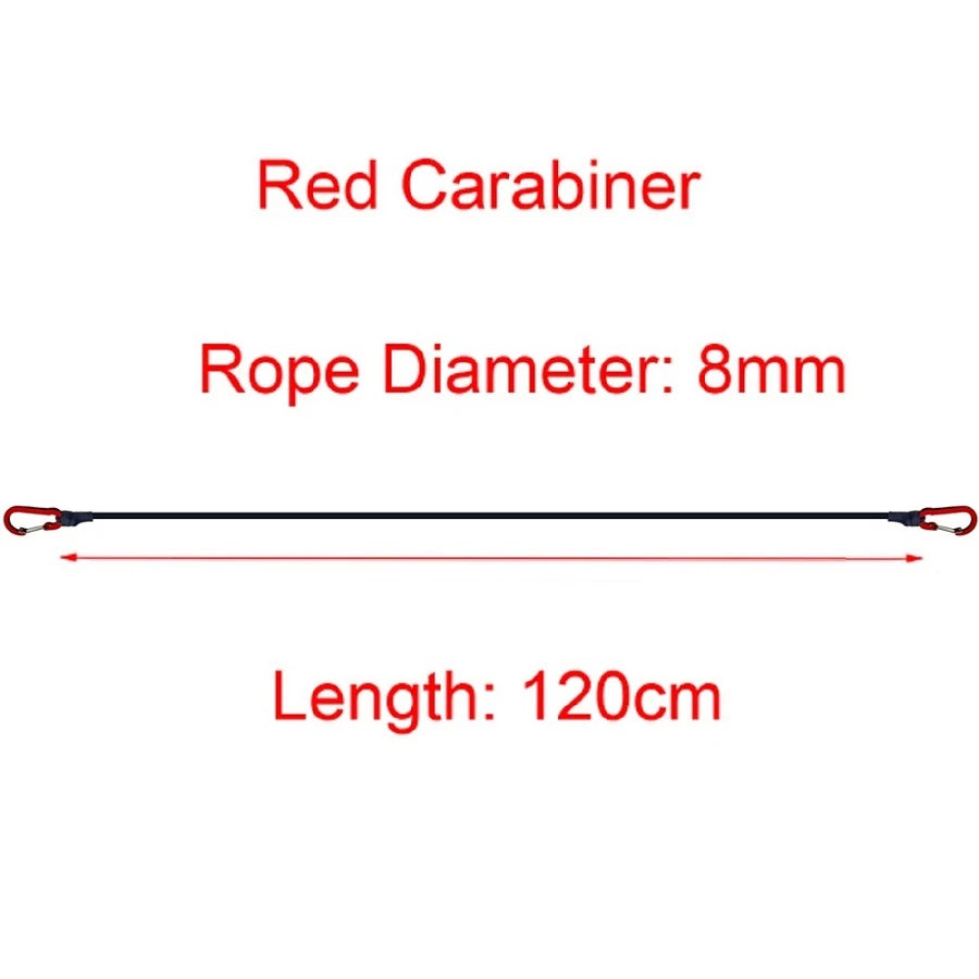5Types, Stretch Elastic Ropes, 8MM Bungee Cords With Hooks, Lightweight Bikes Tie, Car Luggage Packing Roof Rack Strap