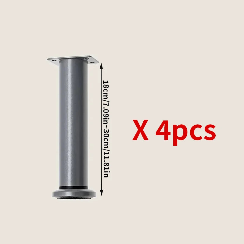 4pcs adjustable height furniture legs, table legs, used for cabinets, sofas, bed frames, tables, furniture support legs
