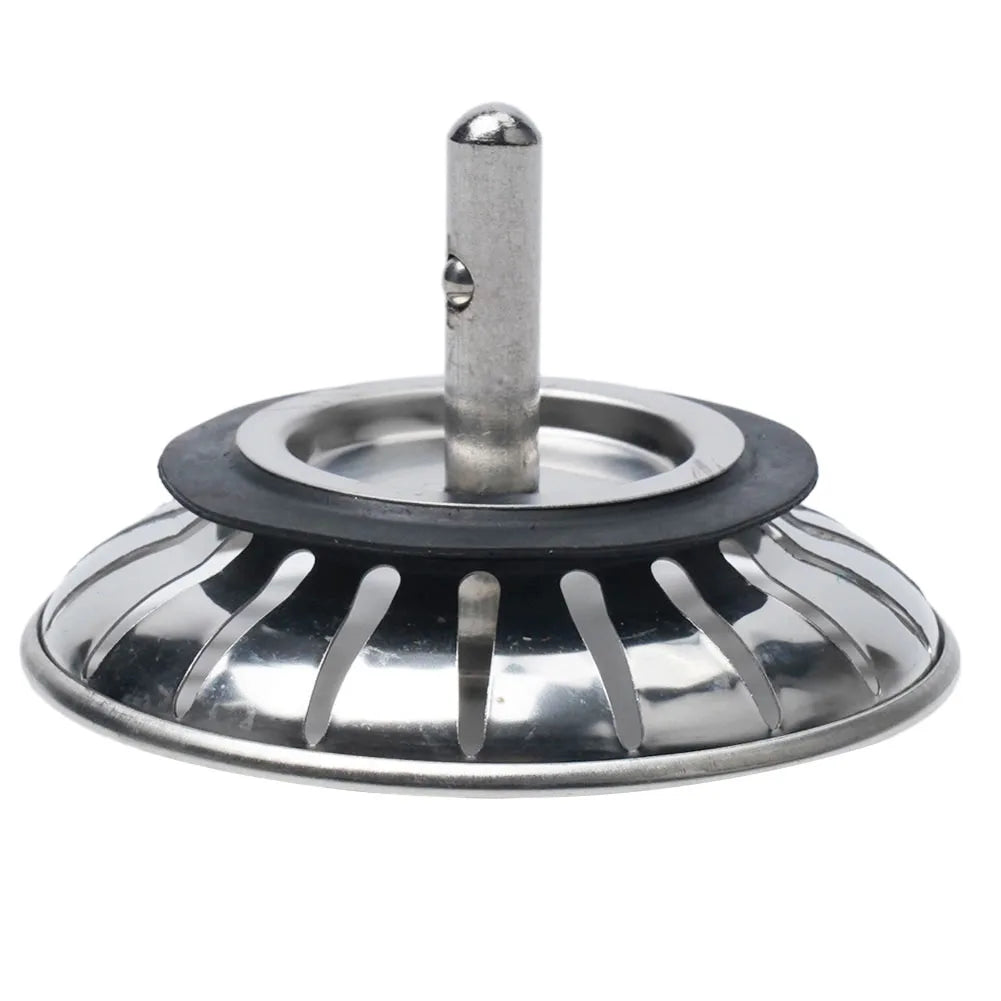 1Pc, Strainer, Premium Stainless Steel Replacement Kitchen Sink Strainer, Waste Drain Plug, 80mm, Basin Drain Stopper, Leach Basket